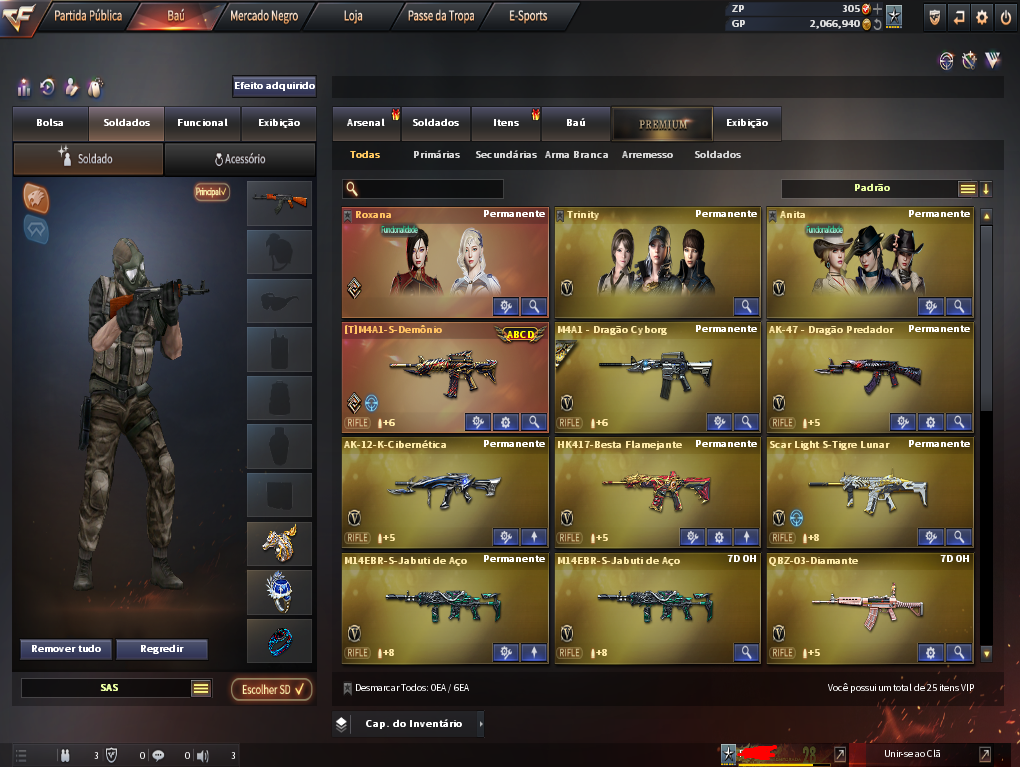 Contas CrossFire BR e West
